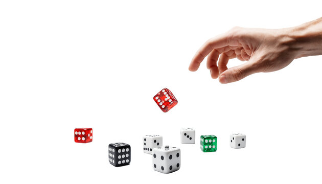 The dice game hand throwing game cubes png