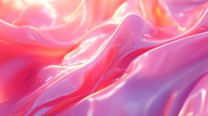 Obraz premium Flowing colorful liquid textures abstract art digital artwork bright environment close-up view artistic concept