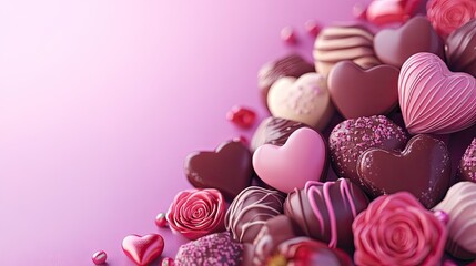 Valentine's Day Themed Background, Generative AI