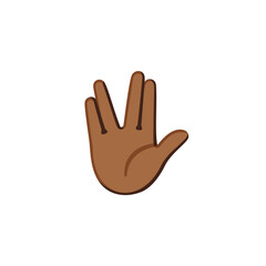 Vulcan Salute Emoji 