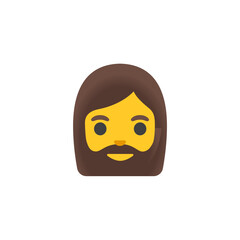Bearded Person Emoji
