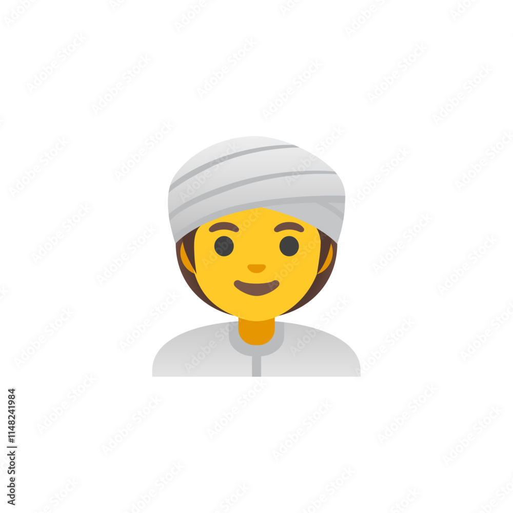 Poster Person with Turban Emoji
