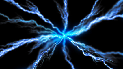 ライトニング背景_blue