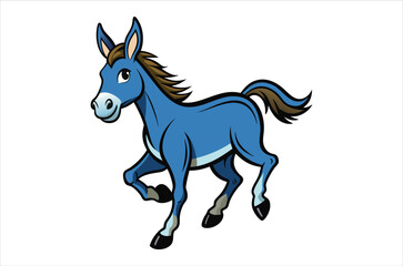 Fototapeta premium mule vector, icon vector illustration , mule silhouette of a mule isolated on a white background, eps, png, svg, vector,