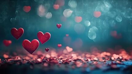 Obraz premium Valentine's Day Themed Background, Generative AI