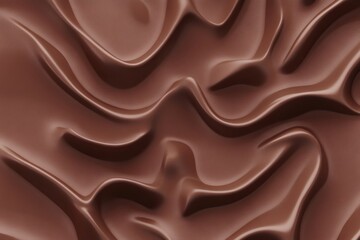Naklejka premium PANTONE 17-1230 Mocha Mousse Minimalist 3D Pattern Wallpaper Design