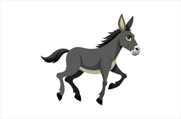 Obraz premium mule vector, icon vector illustration , mule silhouette of a mule isolated on a white background, eps, png, svg, vector,