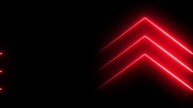 A dynamic neon line icon animation featuring glowing, colorful outlines that pulse and shift smoothly across the screen, creating a vibrant, futuristic effect with continuous motion .