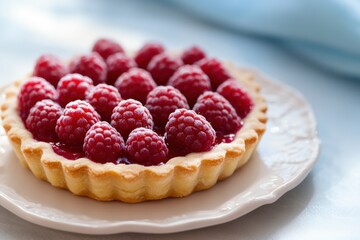 Delicious Raspberry Tart Pastry Dessert Sweet Treat