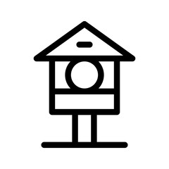 Bird House Icon Vector Symbol Design Illustration