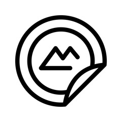 Sticker Icon Vector Symbol Design Illustration