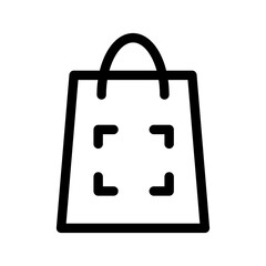 Paperbag Icon Vector Symbol Design Illustration