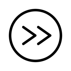 Right Chevron Icon Vector Symbol Design Illustration