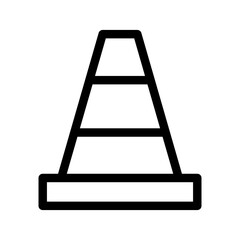 Traffic Cone Icon Vector Symbol Design Illustration