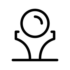 Golf Ball Icon Vector Symbol Design Illustration