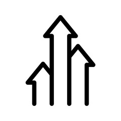 Increase Icon Vector Symbol Design Illustration