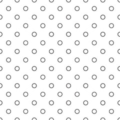 Seamless geometric pattern of circles.  Abstract vintage background. Modern elegant texture.