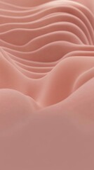 PANTONE 17-1230 Mocha Mousse Minimalist 3D Pattern Wallpaper Design