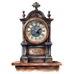 Antique Firefighter Clipart Vector Illustration