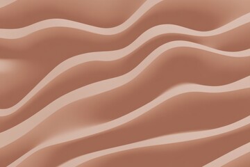 Fototapeta premium PANTONE 17-1230 Mocha Mousse Minimalist 3D Pattern Wallpaper Design