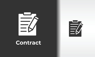 Contract Vector, Icon Or Logo Sign Isolated Symbol Illustration