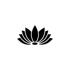 Nature Lotus leaf icon logo. beauty icon vector. makeup cosmetic icon vector