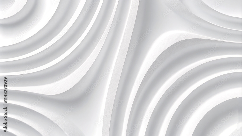 Poster background seamless subtle white glossy soft waves background texture. overlay abstract wavy embosse