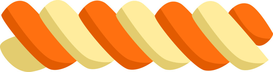 Orange and yellow twisted candy forming a seamless pattern, perfect for backgrounds, wrapping paper, fabric prints, and other design projects related to sweets, confectionery, and playful themes