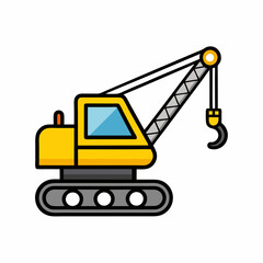 Crane Illustration for Kids.