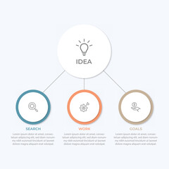 Vector infographic label design with circle infographic template design and 3-4-5-6 options or steps. Can be used for process diagram, presentations, workflow layout, banner, flow chart, info graph