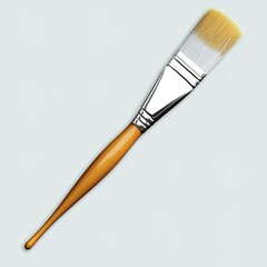 Fototapeta premium Paintbrush, an icon design with a white background. 