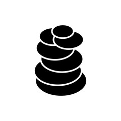 Stones beauty icon vector. makeup cosmetic icon vector