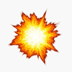 Naklejka premium Explosion Flare Isolated