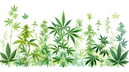 Green leaves arranged in medical plus sign emblem symbolize health and wellness