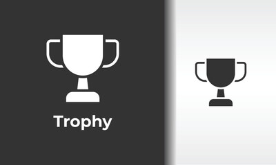 Trophy Vector, Icon Or Logo Sign Isolated Symbol Illustration