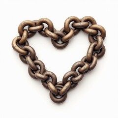 Obraz premium Realistic Heart Shape Vector with Detailed Textures and Natural Colors on White Background 