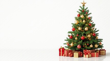 christmas tree on a white background
