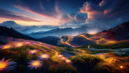 Mystical light sparks creativity and imagination.  