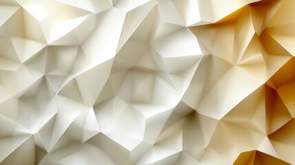 Geometric triangular background with overlapping triangles in various colors and sizes, creating an abstract pattern full of depth and visual interest
