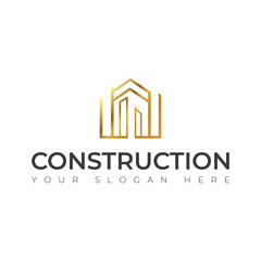 Real Estate vector building construction Repair logo