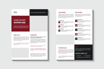 Case study flyer template design