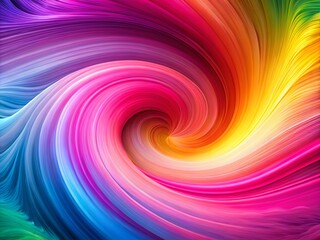 Pink Rainbow Abstract Background, Colorful Web Banner, Creative Graphic Design Template