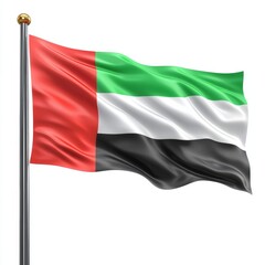 Obraz premium United Arab Emirates Flag: A Majestic Symbol of National Pride