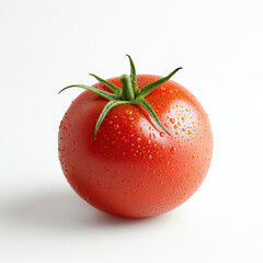 tomato, fresh tomato, ripe tomato, red tomato on white background