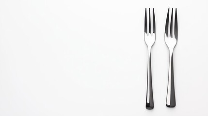 a stainless steel fork, cutlery item, shiny surface, ergonomic design, isolated on white background