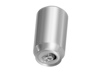 a view open cap of beer or soft drink can, transparent background