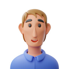 3d illustration of a worker avatar