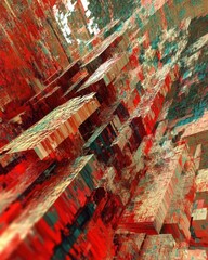 Glitch Art Reveals Chaotic Beauty Through Distorted Text and Vibrant Pixel Fragments