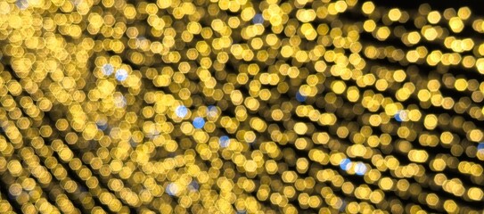 Blurred street lights - abstract background with blurred lights of garlands - decoration for winter holidays, defocused, bokeh