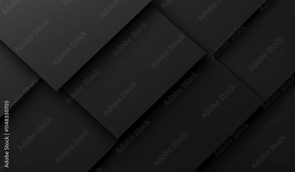 Fototapete image features overlapping dark gray and black rectangular shapes creating an abstract geometric pat